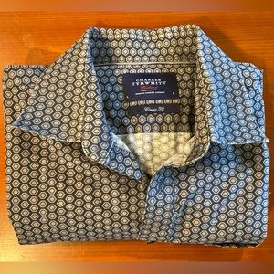 Charles Tyrwhitt Weekend Shirt Men’s Size L Classic Fit Long Sleeve Button Up